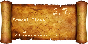 Somosi Tímea névjegykártya